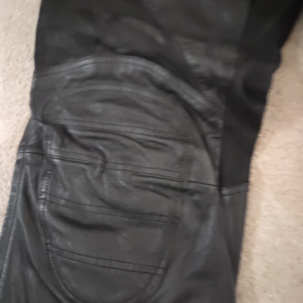 Harley Davidson Fx0054 Ballistic Leather Nylon Pant 34 - Picture 2 of 8